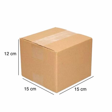 Single wave shipping box (15 x 15 x 12 cm)