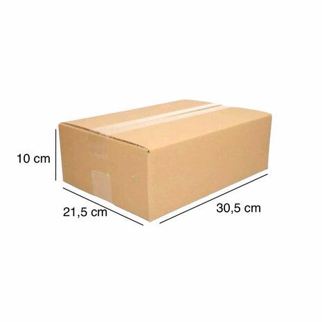 Single wave shipping box (30,5 x 21,5 x 10 cm)