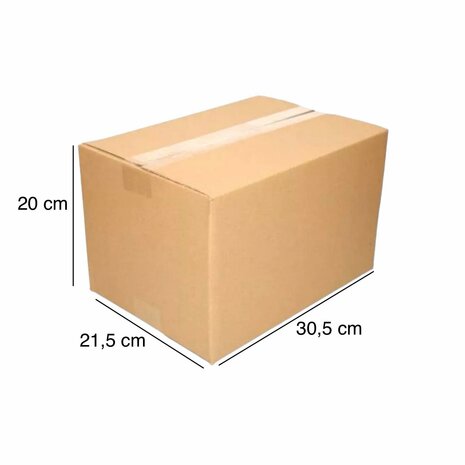 Single wave shipping box (30,5 x 21,5 x 20 cm)