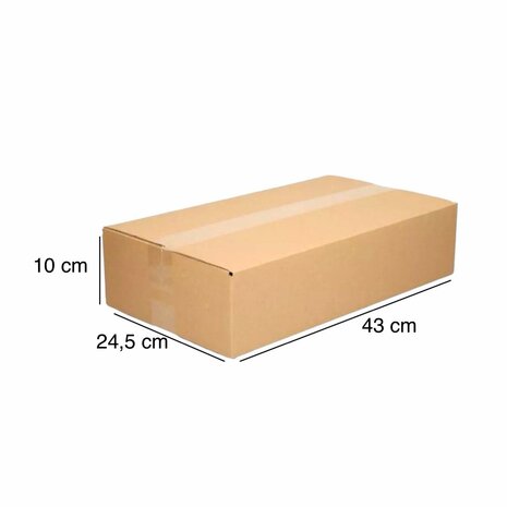 Single wave shipping box (43 x 24,5 x 10 cm)