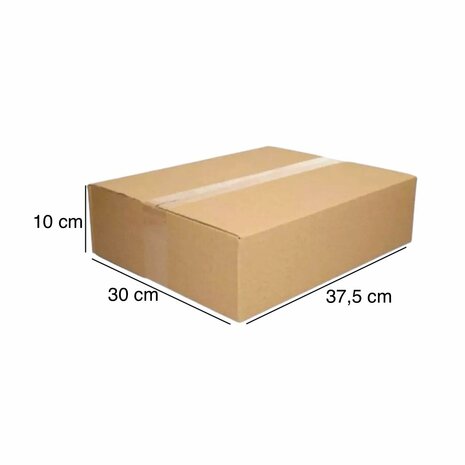 Single wave shipping box (37,5 x 30 x 10 cm)