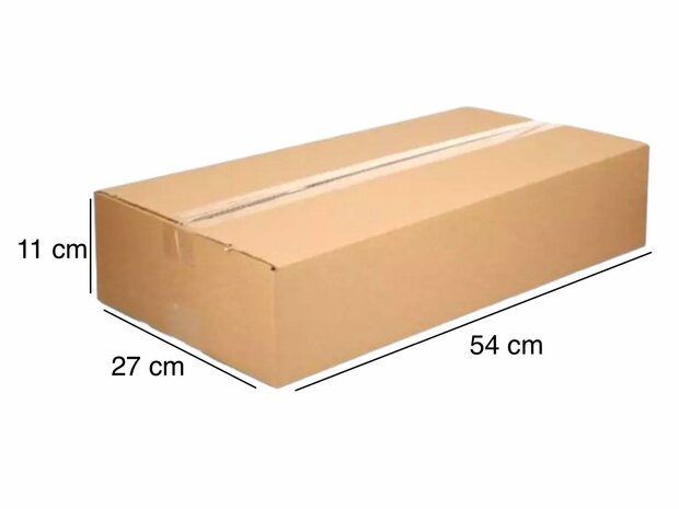 Single wave shipping box (54 x 27 x 11 cm)