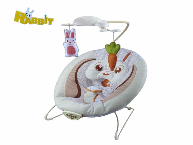 Baby Bouncer - Babygo - Bouncer Bouncer with Music and Vibration Function CALMING VIBRATION