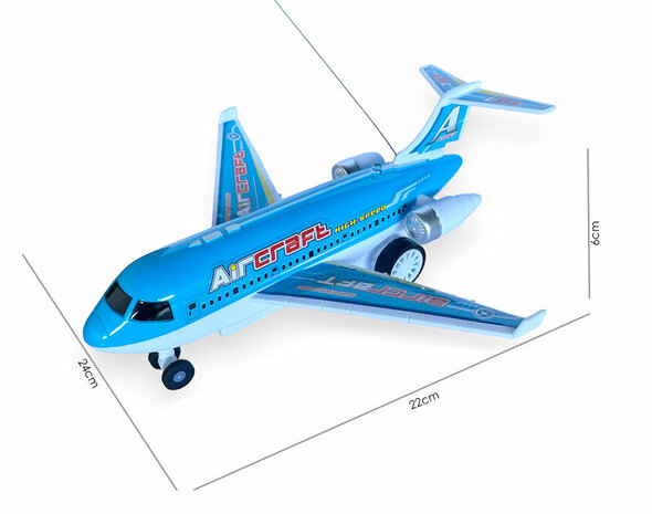 RC Airplane Toys - Remote Controlled Airplane 787 blue