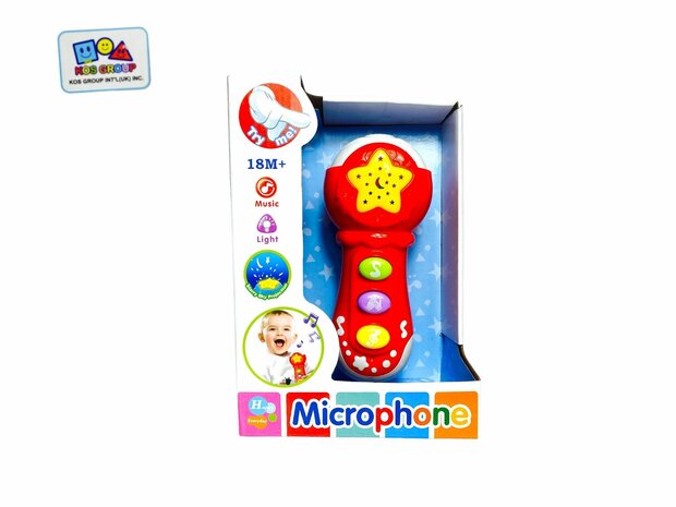 Toy children&#039;s microphone with 12 musical instruments