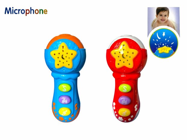 Toy children&#039;s microphone with 12 musical instruments