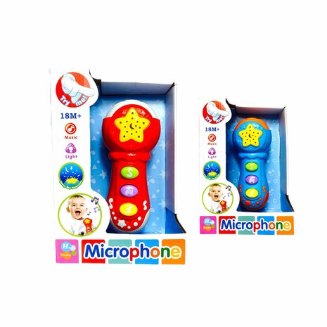 Toy children&#039;s microphone with 12 musical instruments