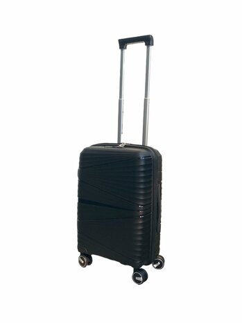 Suitcase set Trolley set 3-piece - PP silicone travel case (black color)