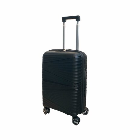 Kofferset Trolley-Set 3-teilig - Reisekoffer aus PP-Silikon (schwarze Farbe)