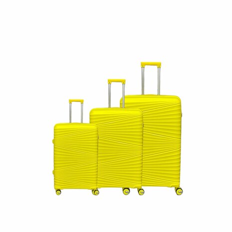 Suitcase set Trolley set 3-piece - PP silicone travel suitcase y