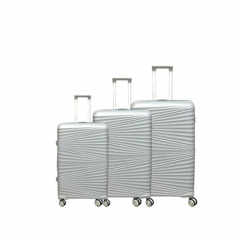 Kofferset - Trolleyset 3-delig - PP silicone reiskoffer Luxe 