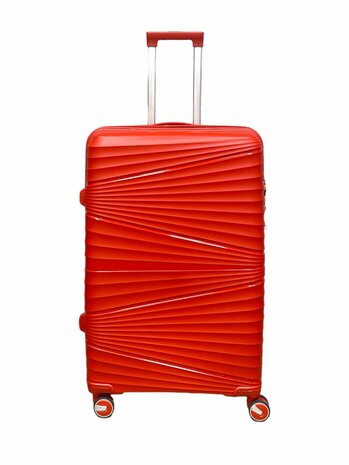 Suitcase set - Trolley set 3-piece - PP silicone travel case (red color)