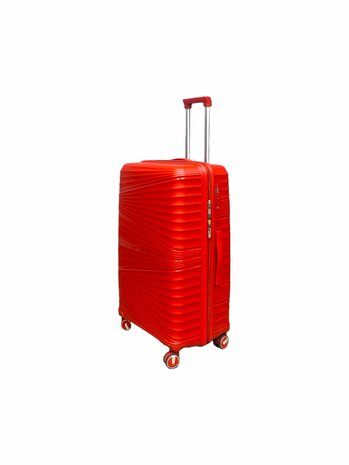 Ensemble valise - Ensemble trolley 3 pi&egrave;ces - Valise de voyage en silicone PP (couleur rouge)