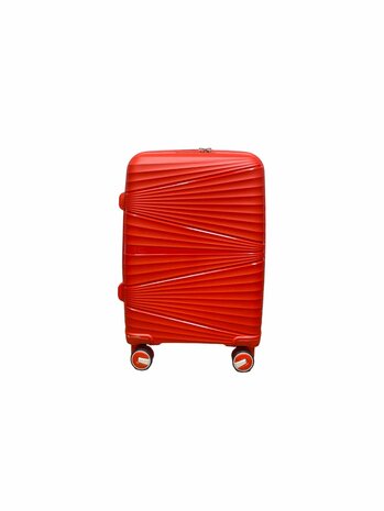 Suitcase set - Trolley set 3-piece - PP silicone travel case (red color)