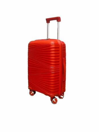 Kofferset - Trolley-Set 3-teilig - Reisekoffer aus PP-Silikon (rote Farbe)