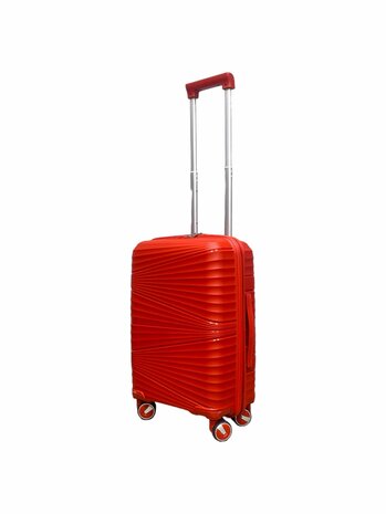 Kofferset - Trolley-Set 3-teilig - Reisekoffer aus PP-Silikon (rote Farbe)