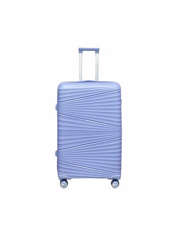 Luxury Suitcase Set - Trolley Set 3-Piece - PP Silicone Travel Case Light Blue