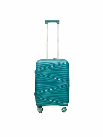 Kofferset - Trolley-Set 3-teilig - Reisekoffer aus PP-Silikon T&uuml;rkis