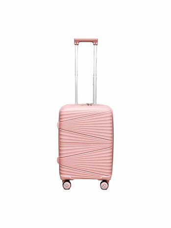 Ensemble de valises - Ensemble de trolley 3 pi&egrave;ces - Valise de voyage en silicone PP rose pastel