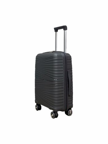 Ensemble de valises - Ensemble de trolley 3 pi&egrave;ces - Valise de voyage en silicone PP Noir clair