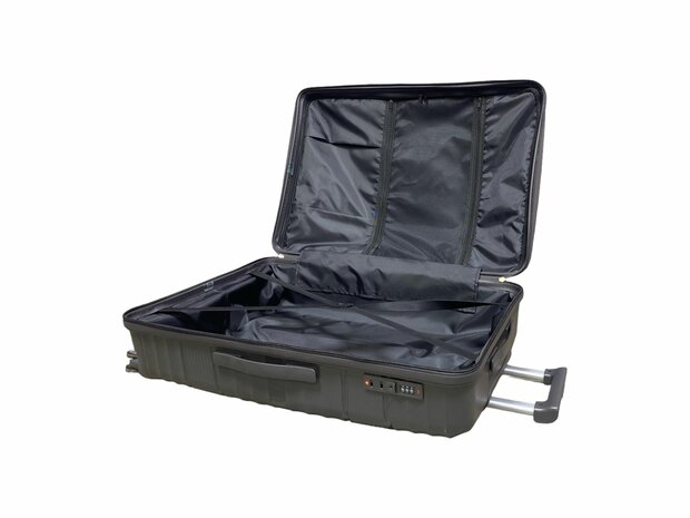 Ensemble de valises - Ensemble de trolley 3 pi&egrave;ces - Valise de voyage en silicone PP Noir clair