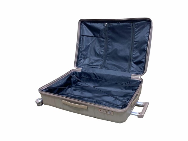 Ensemble de valises de luxe - Ensemble de trolley 3 pi&egrave;ces - Valise de voyage en silicone PP Marron moka