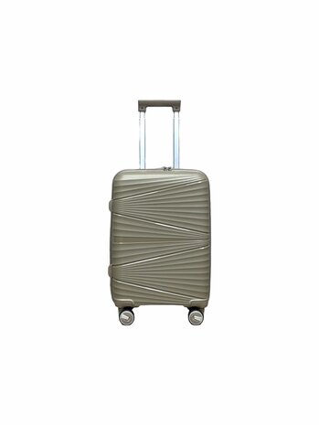 Luxus-Kofferset - Trolley-Set 3-teilig - Reisekoffer aus PP-Silikon Mokkabraun