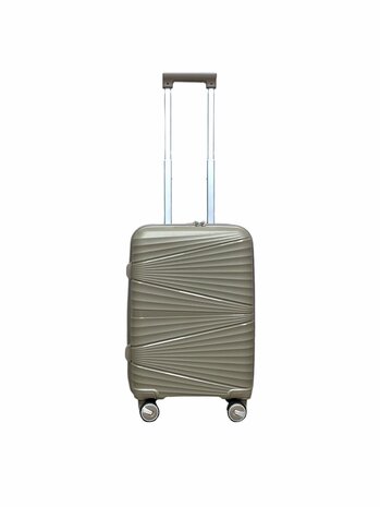 Luxus-Kofferset - Trolley-Set 3-teilig - Reisekoffer aus PP-Silikon Mokkabraun