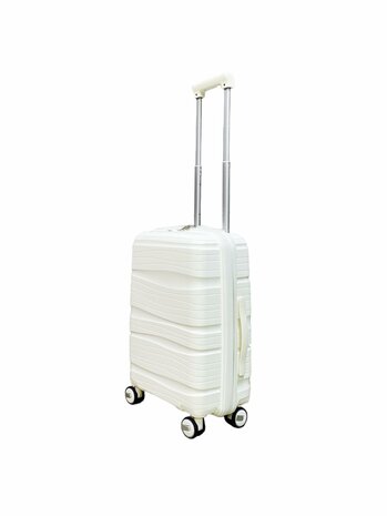 Kofferset - Trolleyset 3-delig - PP silicone reiskoffer Witte 