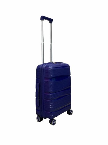 Kofferset - Trolleyset 3-delig - PP silicone reiskoffer Blauw    