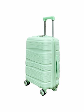 Suitcase set - Trolley set 3-piece - PP silicone travel case light Green