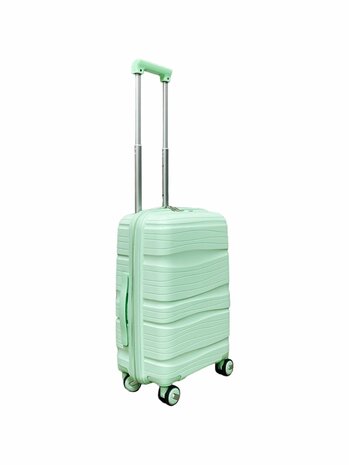 Suitcase set - Trolley set 3-piece - PP silicone travel case light Green