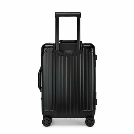 Kofferset Aluminium 2-delige Kofferset - Handbagage en Grote koffer - 36L/90L - TSA slot - Black Iron 