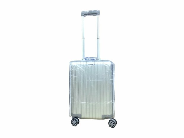 Suitcase set Aluminum 2-piece Suitcase set - Hand luggage and Large suitcase - 36L/90L - TSA lock - silver Iron