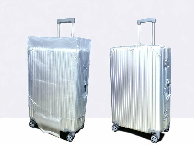 Suitcase set Aluminum 2-piece Suitcase set - Hand luggage and Large suitcase - 36L/90L - TSA lock - silver Iron