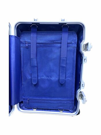 Kofferset Aluminium 2-delige Kofferset - Handbagage en Grote koffer - 36L/90L - TSA slot - zilver Iron 