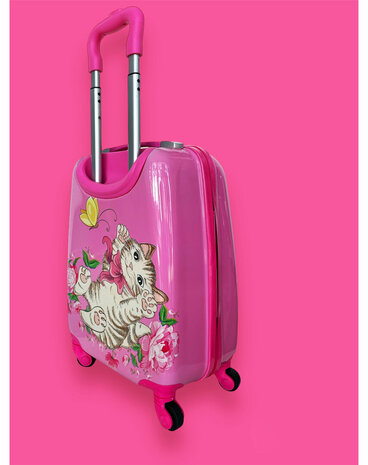 Children&#039;s Suitcase - Kitten &amp; Football Print - Hand Luggage - 31L)