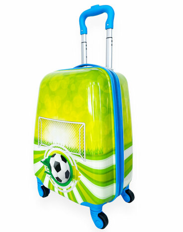 Kinder Koffer - Kitten &amp; voetbal Print - Handbagage - 31L)