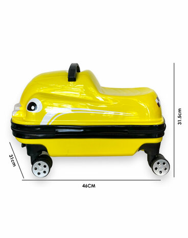 Kinderkoffer - Sit and Walk Car - 2 in 1 - 32L