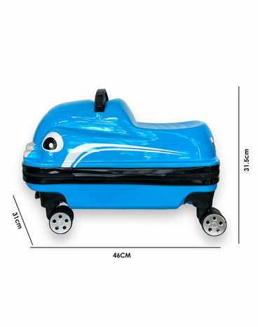 Kinderkoffer - Sit and Walk Car - 2 in 1 - 32L