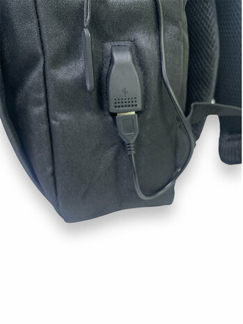 Rucksack Schwarz &ndash; Bester Reise-Laptop-Rucksack mit USB-Ladeanschluss, Reisetasche, Business-Tasche