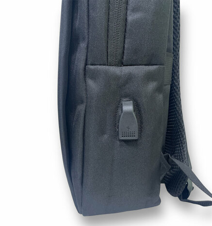 Sac &agrave; dos noir - Meilleur sac &agrave; dos de voyage pour ordinateur portable avec port de chargement USB, r&eacute;sistant aux &eacute;claboussures