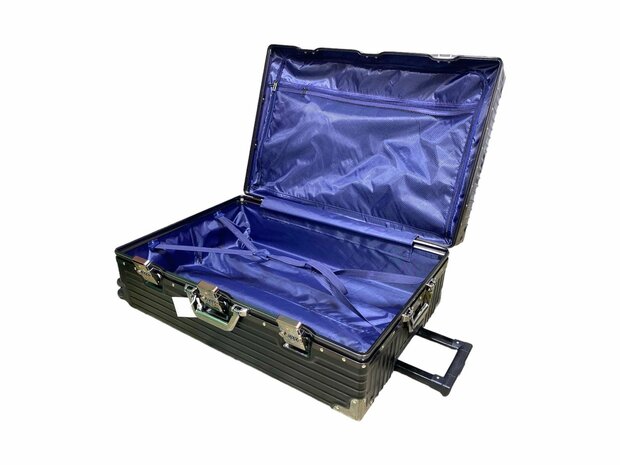 Classic suitcase set with hard shell, PC ABS aluminum 4 metal corners for protection