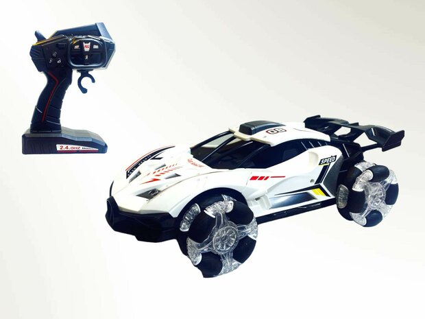 Rc Car with Real Smoke LED Lights and Sound 2.4Ghz -1:12