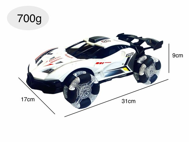 Rc Car with Real Smoke LED Lights and Sound 2.4Ghz -1:12