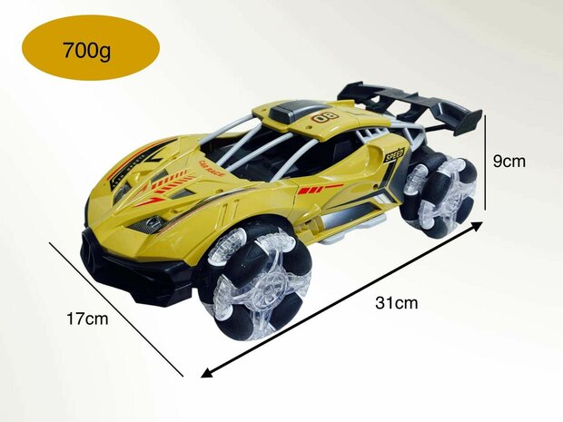 Rc-Auto mit echten Rauch-LED-Lichtern und Sound 2,4 GHz &ndash; 1:12