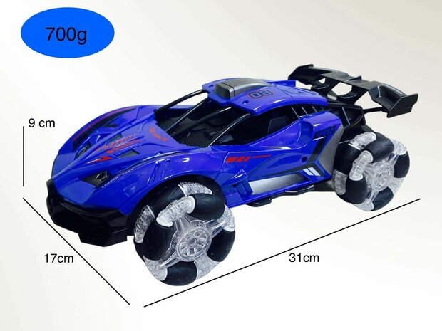 Rc Auto met echte rook LED-lichtjes en Geluid 2.4Ghz -1:12 