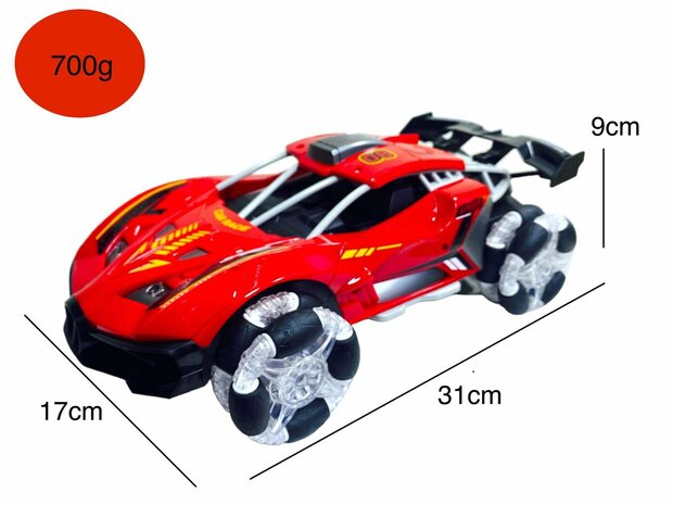 Rc Car with Real Smoke LED Lights and Sound 2.4Ghz -1:12