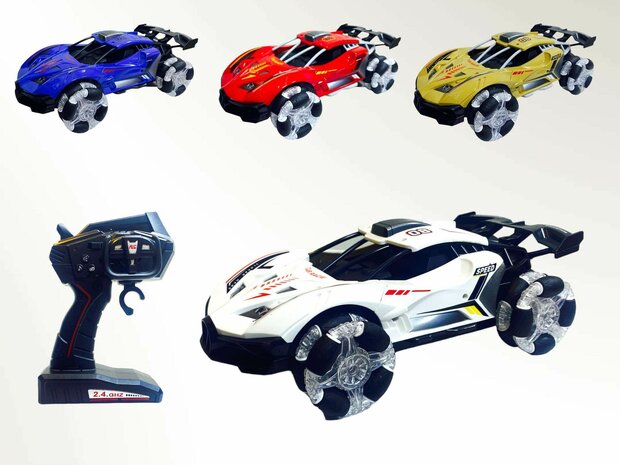 Rc Car with Real Smoke LED Lights and Sound 2.4Ghz -1:12