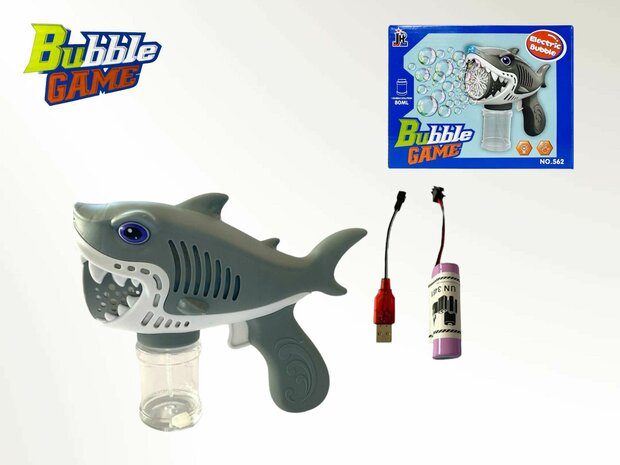 Bellenblaas pistool Shark oplaadbaar USB